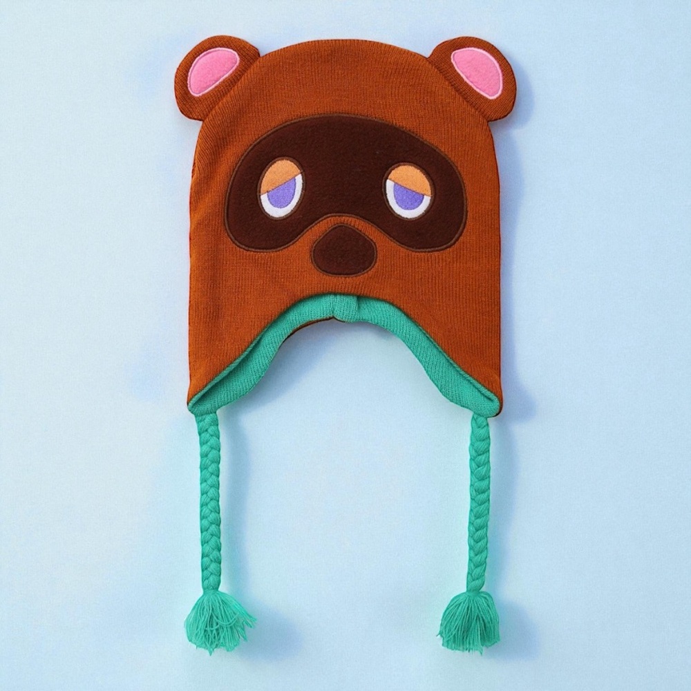 Animal Crossing Tom Nook Nintendo Hot Topics Knit Hat Beanie NWT